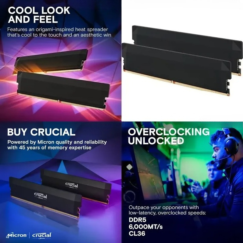 Ddr5 6000Mhz - Kit de Memória para Jogos AMD