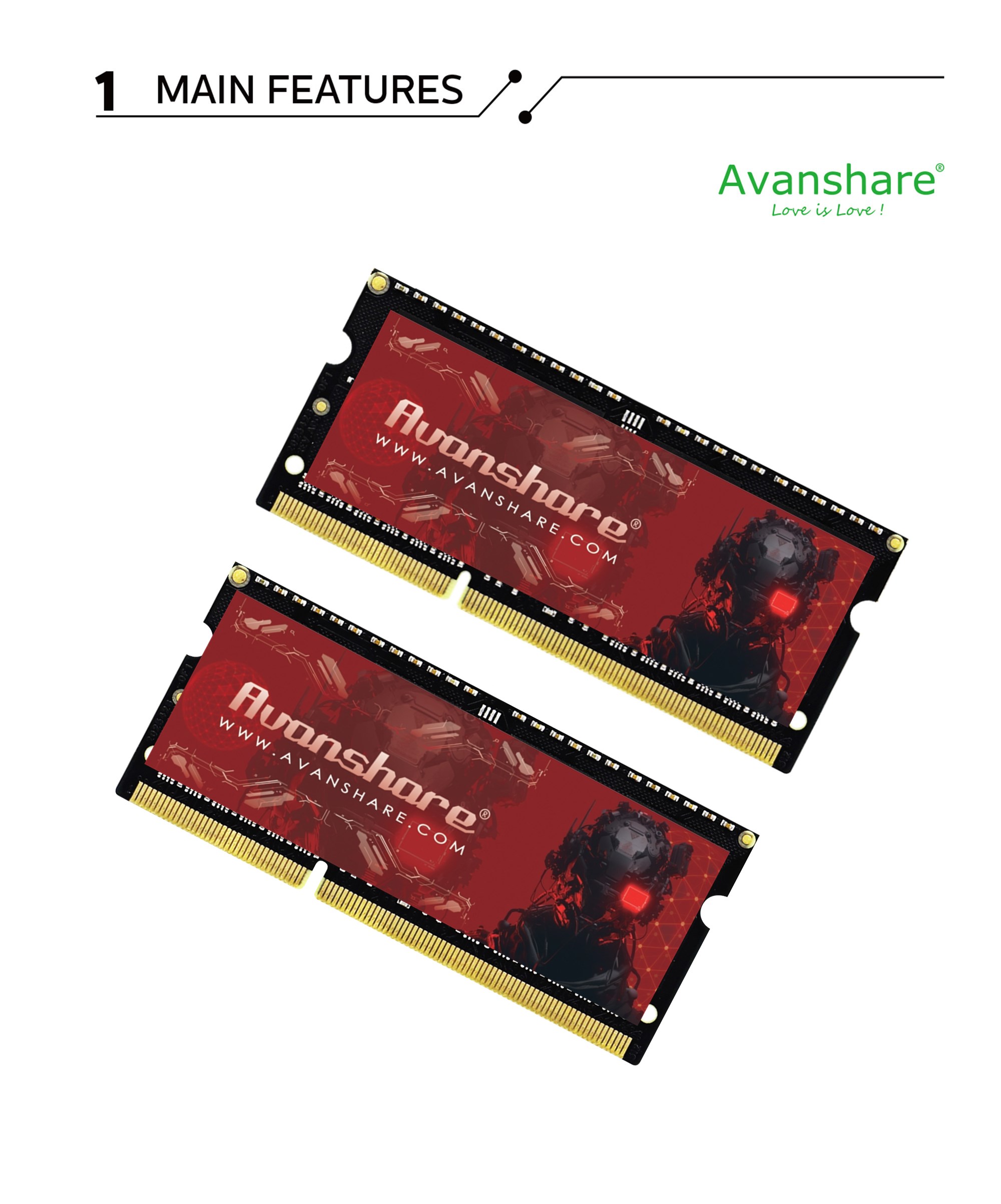 Ddr5 Kit - Memória RAM Avanshare DDR5 DDR4 DDR3