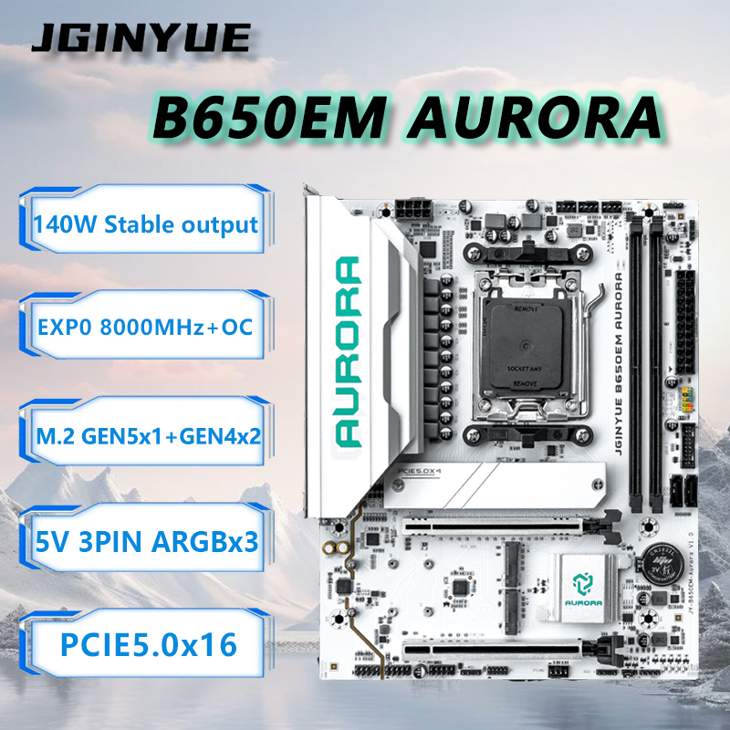 Ddr5 Rgb Ram - JGINYUE B650M AURORA Nova placa-mãe M-ATX