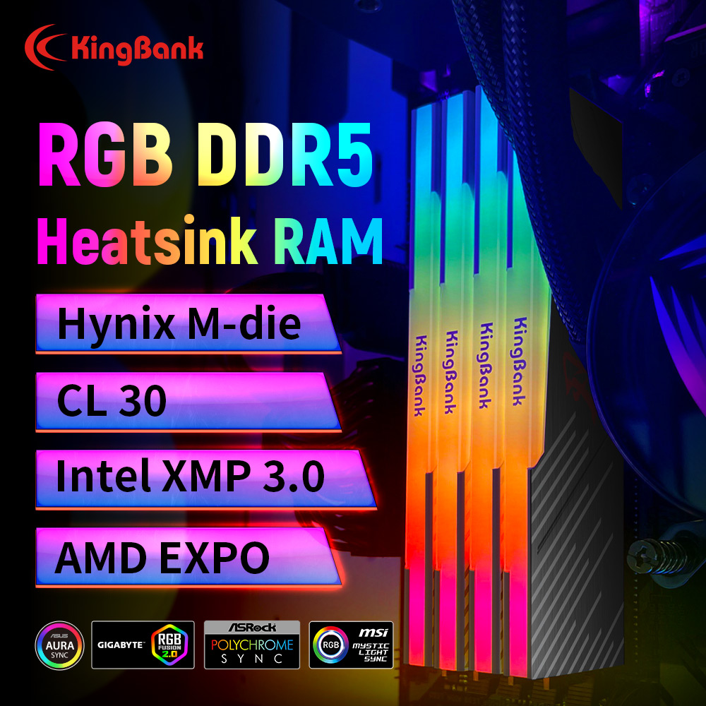 Memória KingBank KRRB DDR5 RGB - Ddr5 Kit avaliação e preço