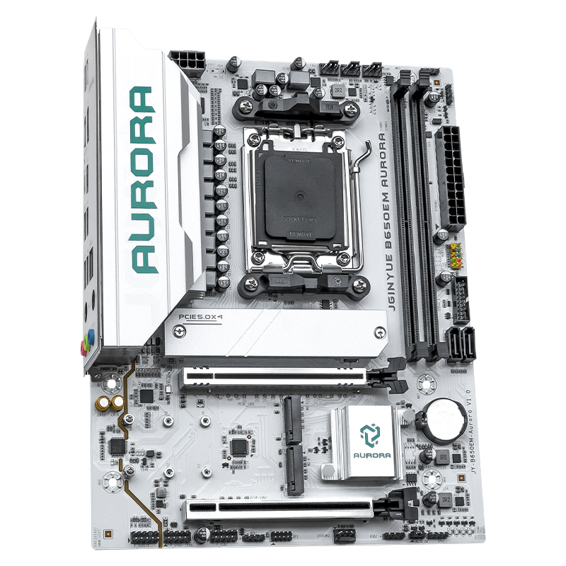 JGINYUE B650M AURORA Nova plac - Ddr5 Rgb Ram avaliação e preço